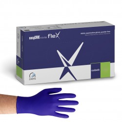 Jednorázové nitrilové rukavice EasyCARE Nitrile Flex Cobalt bez pudru