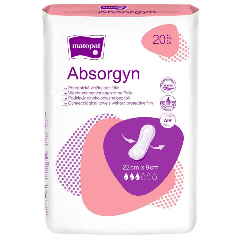 Matopat Absorgyn Gynekologické vložky nesterilní 20 ks