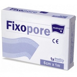 Matopat Fixopore nedělená náplast s polštářkem z netkané textilie